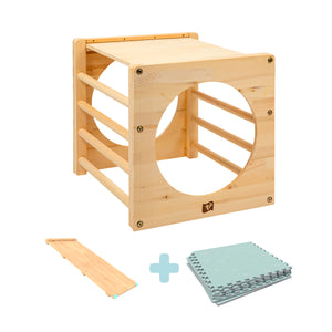 Active-Tots Pikler Style Climbing Cube, Bridge & Play Mats - FSC<sup>&reg;</sup> certified