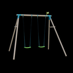 TP Compact Wooden Double Swing Set - FSC<sup>&reg;</sup> certified