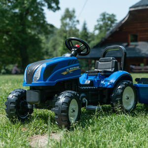 Falk New Holland Tractor with Trailer and Opening Bonnet