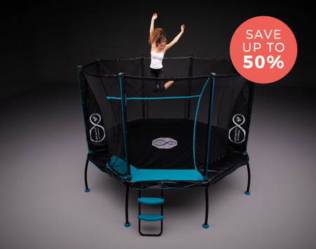 Save 50% on trampolines