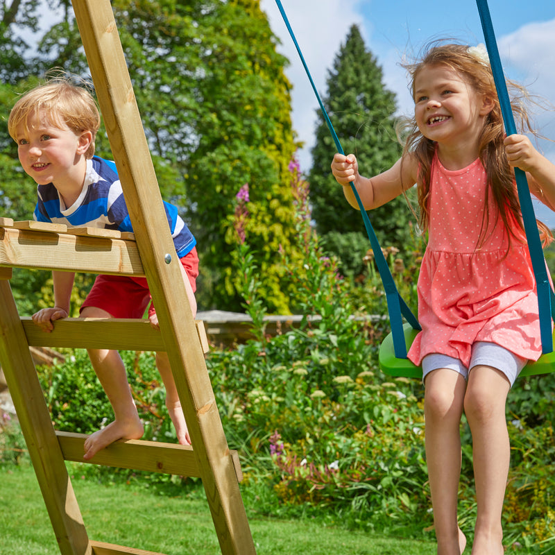 TP Forest Multiplay Double Wooden Swing Set & Slide - FSC<sup>&reg;</sup> certified