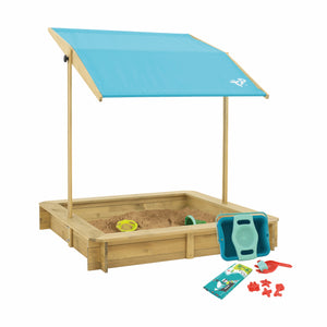 TP Wooden Sandpit with Sun Canopy and Dig & Explore Accessory Kit - FSC<sup>&reg;</sup> certified