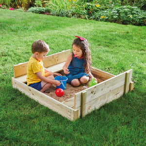 TP Wooden Lidded Sandpit with Dig & Explorer Accessory Kit - FSC<sup>&reg;</sup> certified