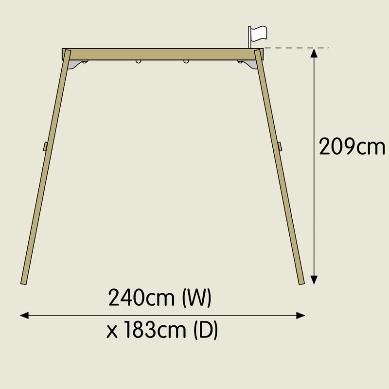 TP Forest Wooden Double Swing- FSC<sup>&reg;</sup> certified