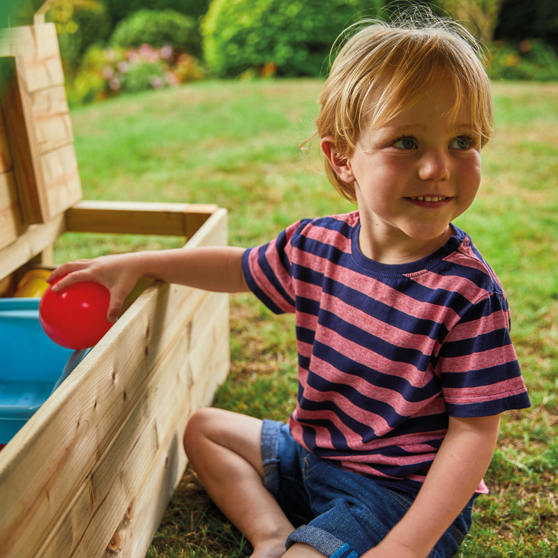 TP Treetops Wooden Tower Playhouse with Toy Box and Slide - FSC<sup>&reg;</sup> certified