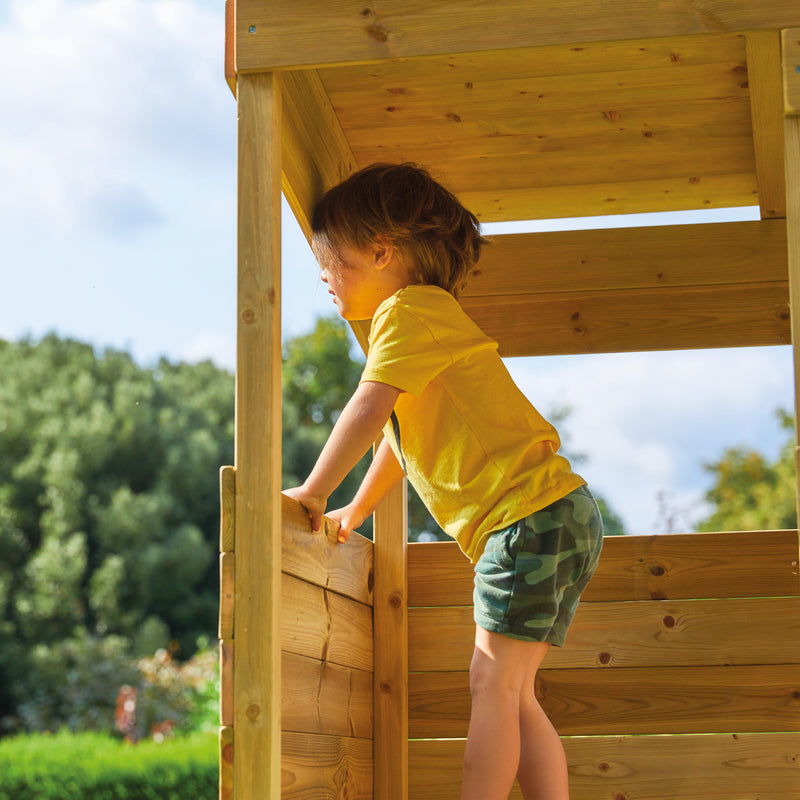 TP Treetops Wooden Tower Playhouse with Toy Box and Slide - FSC<sup>&reg;</sup> certified