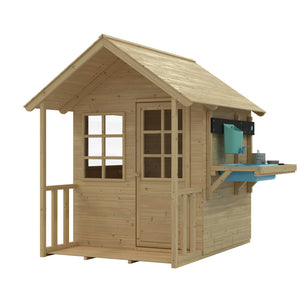 Lavender Cottage Playhouse with Deluxe Mud Kitchen Accessory - FSC<sup>&reg;</sup> certified