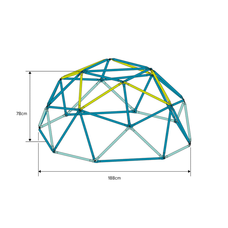 TP 1.9m Metal Climbing Dome & Sandpit