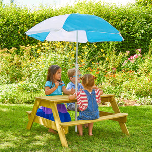 TP Wooden Picnic Table with Parasol - FSC<sup>&reg;</sup> certified