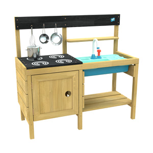 TP Junior Chef Wooden Mud Kitchen with Working Tap & Sink - FSC<sup>&reg;</sup> certified