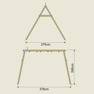 TP Triple Knightswood Swing Frame - FSC<sup>&reg;</sup> certified