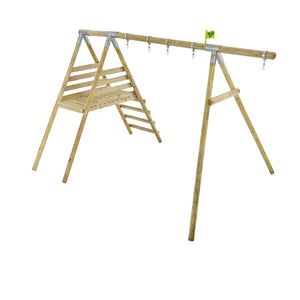 TP Knightswood Wooden Double & Deck Swing Frame with Extension - FSC<sup>&reg;</sup> certified