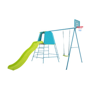 TP Explorer Metal Climbing Frame Set with CrazyWavy Slide & Basketball Hoop