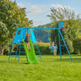 TP Explorer Metal Climbing Frame Set with CrazyWavy Slide & Basketball Hoop