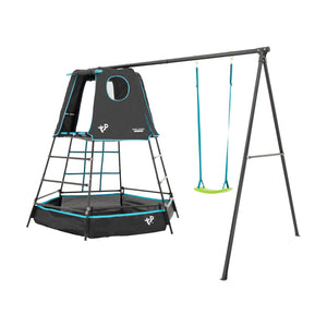 TP Explorer Metal Climbing Frame Set & Swing Black Edition