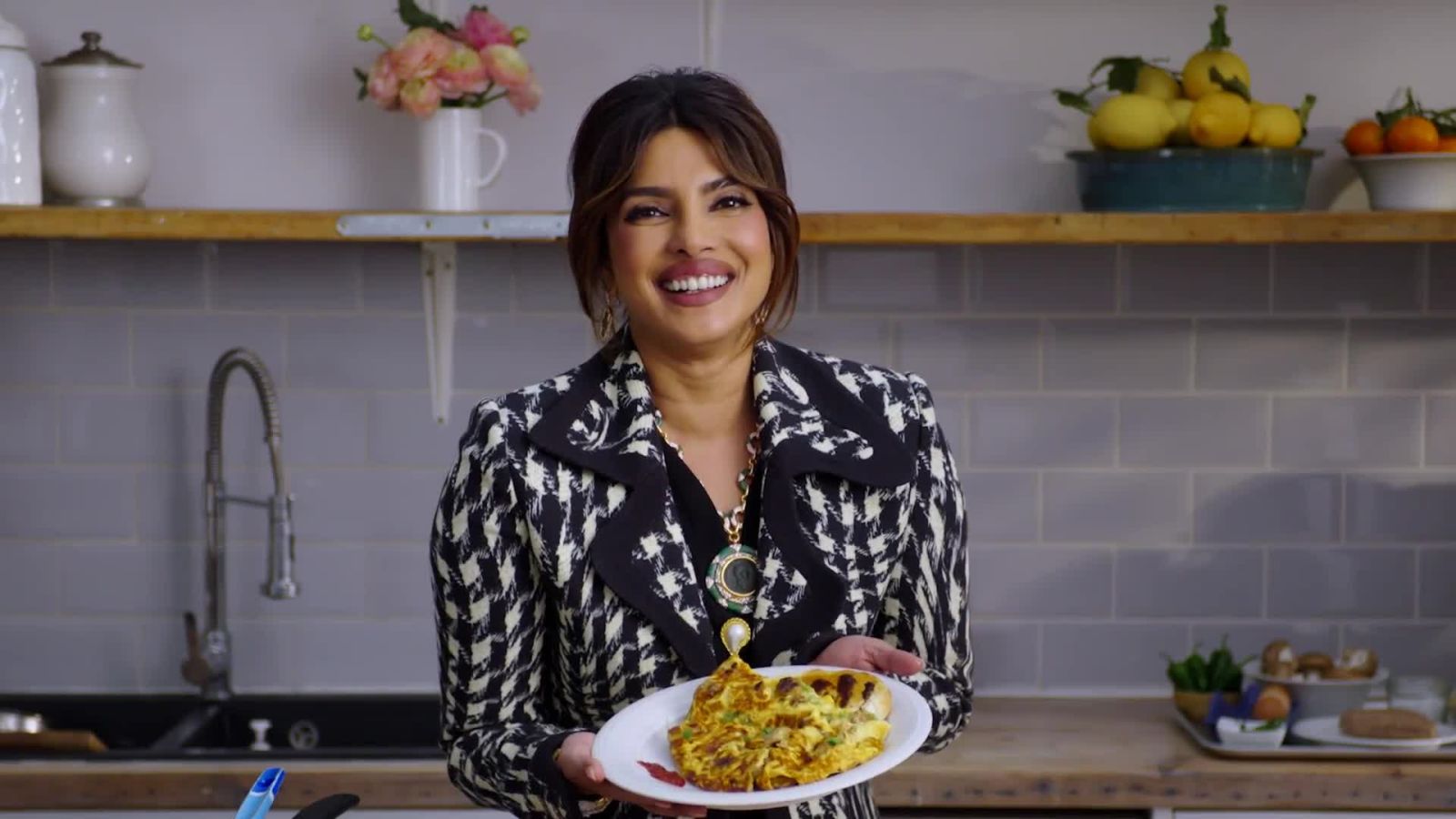 Priyanka Chopra Jonas Serves Up a Dynamic Brunch—And Shows Off Her Knife Skills